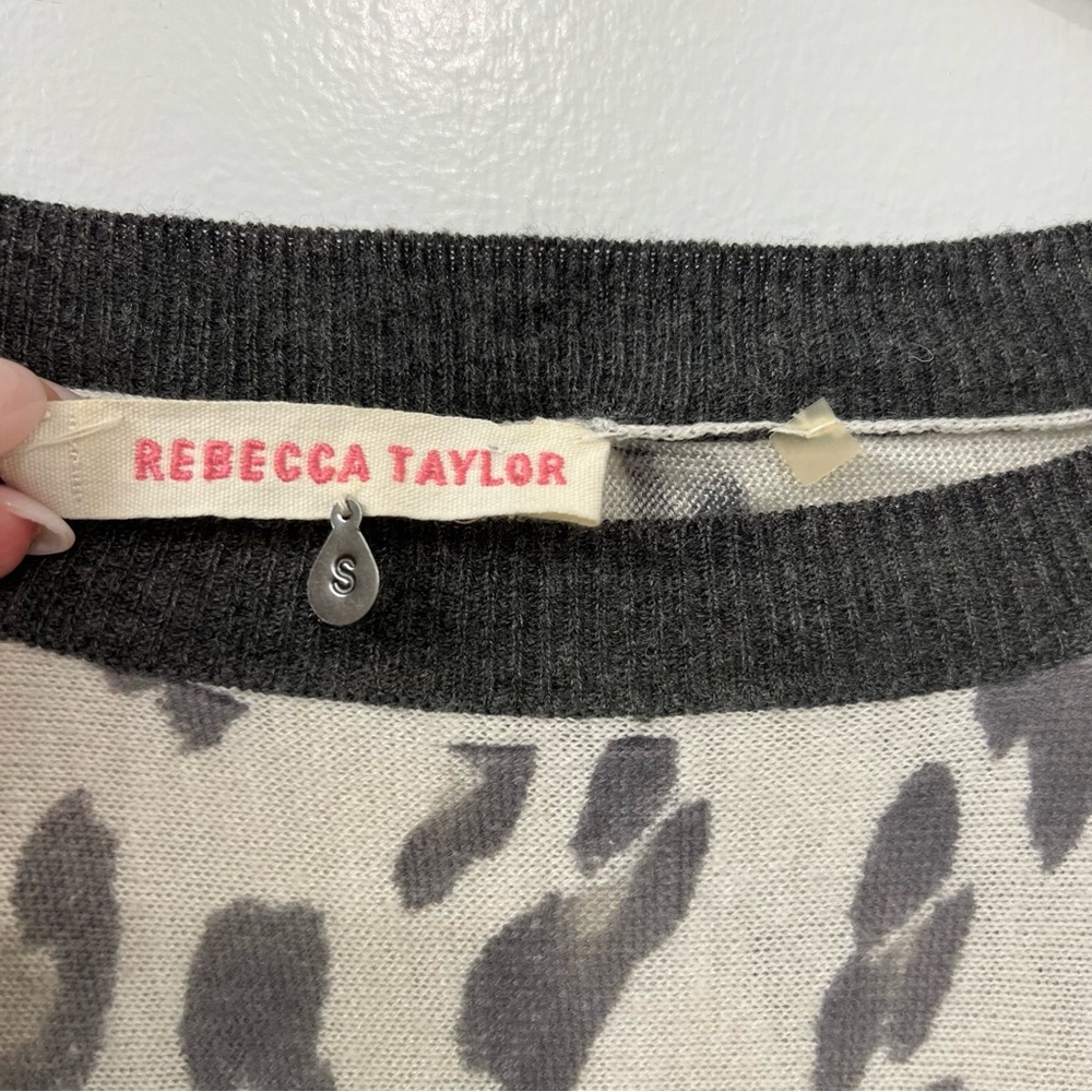 Rebecca Taylor Leopard Sweater XS + S - Picture 4 of 6